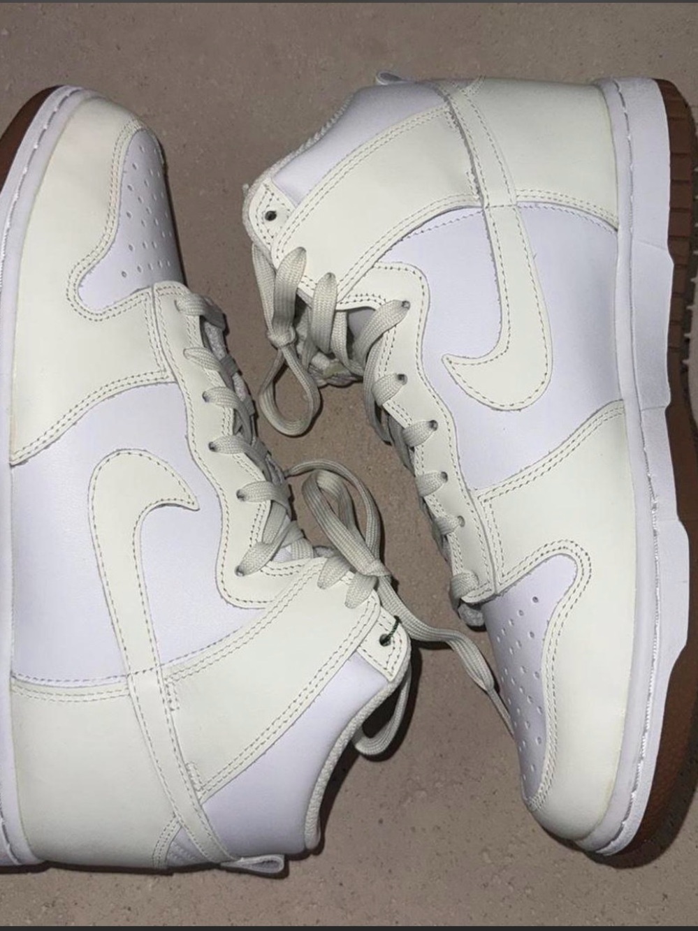 Nike Dunk High White and Cream